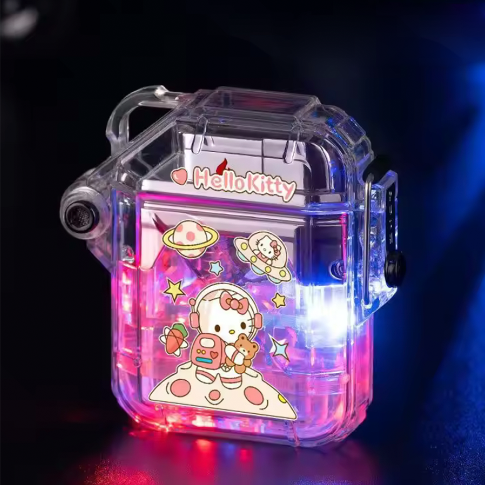 Hello Kitty - Space Scene Jet Lighter - Transparent Clear life style